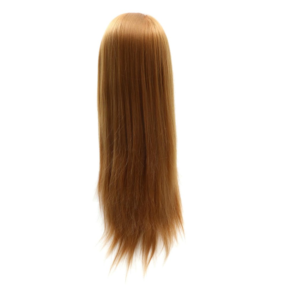 BIUDECO Synthetic Hair Braiding Mannequin Head Hair Practicing Head Realistic Training for Women Men Boy Girl
