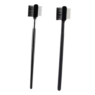 FOMIYES 2pcs Beauty Brush and Comb Eyebrow Lash Shaping Tools Angled Eyebrow Brush Eyelash Beauty Tool Eyelash Combs for Makeup