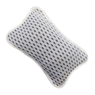 SKISUNO Elastic Mesh Pillow for Bathtub Neck and Back Support Spa Bath Pillow Non-Slip