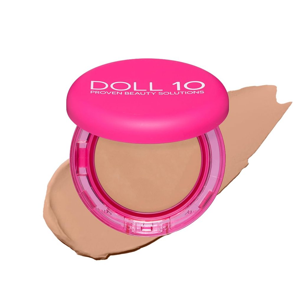 Doll 10 Peptide Bounce Balm Foundation  Hydrating, Age-Defying Foundation for Older Women, All Skin Types  Vegan, Clean, Natural, Medium Buildable Coverage, Blurs Fine Lines - [Light]