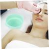 PLAFOPE Silicone Wax Melting Pot Non Stick Wax Heater Inner Bowl for Hair Removal Waxing Supplies Shallow Color for DIY Facial Masks and Wax Melting view 3