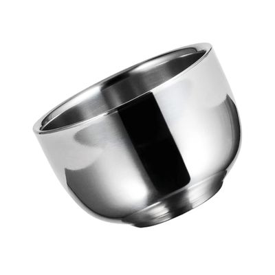 SOESFOUFU 1pc Stainless Steel Foaming Shaving Bowl for Men Shaving Container for Home Use Salons Father Day