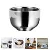 Baluue 1pc Men Stainless Steel Shaving Foaming Bowl Portable Shaving Soap Bowl for Home and Travel Use for Barbers and Personal Grooming view 3