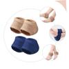 FOMIYES 2pairs Gel Heel Socks Breathable Heel Protectors Skin Tone for Moisturizing and Softening view 3