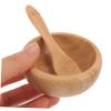 Beatifufu 1set Diy Facial Mask Mixing Bowl Set Wooden Skin Care Tool Kit Bowl Spatula Brush and Spoon for Women Beauty Accessory for Spa and Home Use view 4