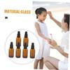 FOMIYES 4pcs Elegant Glass Essential Oil Bottles Travel Lotion Dispenser Pump Bottle Refillable Spray for Cream Dispenser view 3
