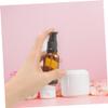 FOMIYES 4pcs Elegant Glass Essential Oil Bottles Travel Lotion Dispenser Pump Bottle Refillable Spray for Cream Dispenser view 4