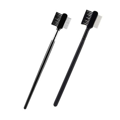 Gogogmee Angled Eyebrow Brushes 2pcs Makeup Eyebrow Brush Set Foldable Eyelash Comb Portable Beauty Tool