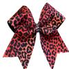 Cheetah Cheer Bows (Red/Black) view 1
