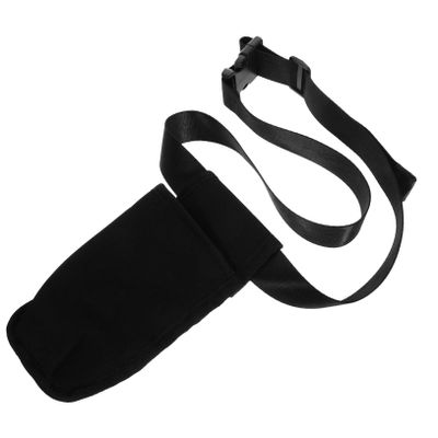 GOOHOCHY Massage Essential Oil Waist Bag Neoprene Storage Pouch for Massage Bottles and Oils Portable Design for Therapists and Professionals Black Single Tube