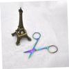 Didiseaon Stainless Steel Titanium Eyebrow Scissors Grooming Kit Tweezers Combs for Men Women view 4
