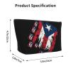 Vintage Puerto-Rico-Flag Trapezoid Cosmetic Bag Small Makeup Pouch Travel Makeup Bag For Women view 4
