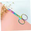 FOMIYES Men's Eyebrow Scissors Titanium Stainless Steel Safety Trimmer Beauty Dressing Tools view 4