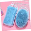 NOLITOY 2pcs Silicone Exfoliating Shower Scrubbers Gentle Body Wash Brush for All Skin Types and Lightweight Bath Cleaning Tool and Designs view 3