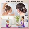 4 Pcs Ring Style Donut Bun Shaper with 20 Hair Pins,Hair Bun Shaper Set,Hair Donut Bun Maker Set,Hair Bun Donut for Girls Kids Women DIY Chignon Hair Styles Dancer Ballerina (Black) view 3