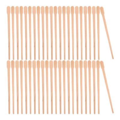 BIUDECO 300pcs Nose Hair Wax Sticks Eyebrow Waxing Kit Wooden Spatulas Wax Strips for Hair Removal Portable Travel Bag Included