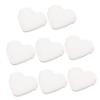 Baluue 8pcs Heart-shaped Makeup Powder Puff Soft Short Hair for Loose Powder Foundation Setting Beauty Tool view 1
