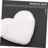 Baluue 8pcs Heart-shaped Makeup Powder Puff Soft Short Hair for Loose Powder Foundation Setting Beauty Tool view 2