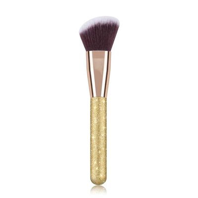 1Pcs Golden Brush Handle Synthetic Hair Blush Loose Powder Cream Foundation Single Makeup Brush Cosmetics Tools