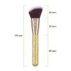 1Pcs Golden Brush Handle Synthetic Hair Blush Loose Powder Cream Foundation Single Makeup Brush Cosmetics Tools view 2