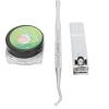 Ingrown Toenail Relief Kit Stainless Steel Lifter Clippers 5 Piece Tool Set in Portable Sanitized Case view 2