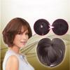 ZPLMIDE Short Natural Hair Toppers, Wig Toppers for Women Human Hair, Topper Hair Piece Human Hair Short, Natural Hair Toppers with Bangs (24#) view 3