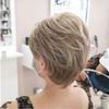 ZPLMIDE Short Natural Hair Toppers, Wig Toppers for Women Human Hair, Topper Hair Piece Human Hair Short, Natural Hair Toppers with Bangs (24#) view 4