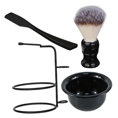 FOMIYES Razor Shaver for Men Shaving Brush Bowl Stand Beard Care Kit Manual Razor Kit