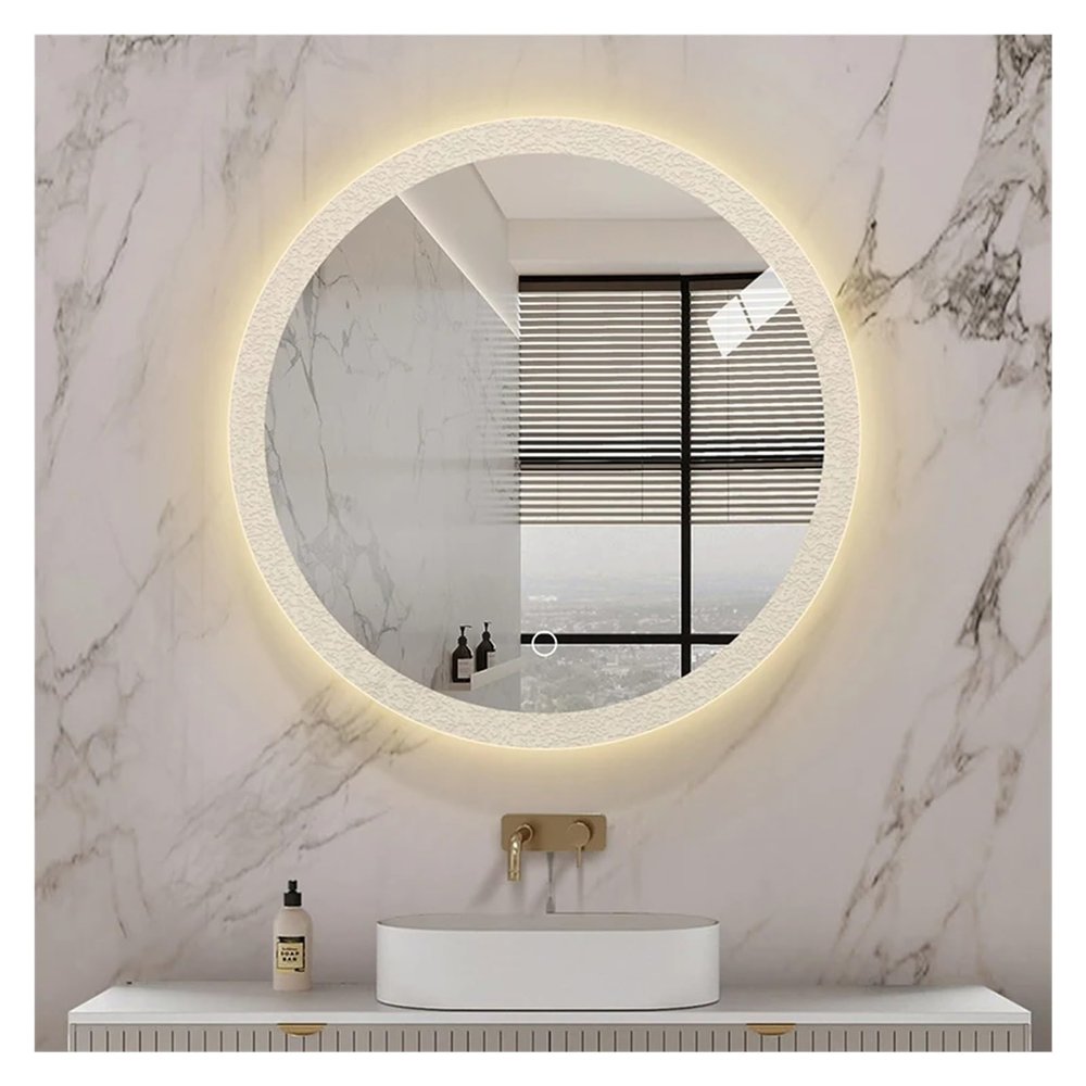 44 Inch Bathroom Mirror Led Shower Round Light Shaving Mirror Makeup Aesthetic Mirror,Mirrors
