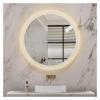 44 Inch Bathroom Mirror Led Shower Round Light Shaving Mirror Makeup Aesthetic Mirror,Mirrors view 1