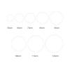 44 Inch Bathroom Mirror Led Shower Round Light Shaving Mirror Makeup Aesthetic Mirror,Mirrors view 2