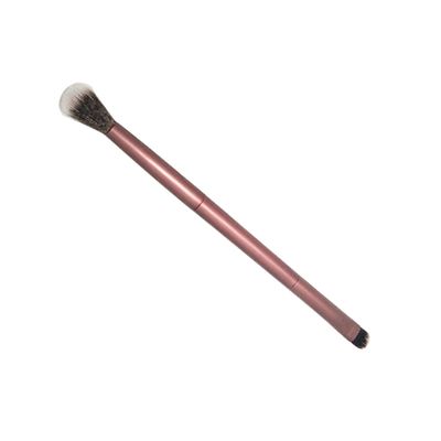 IWOWHERO Portable Makeup Brush Double-ended Eyeshadow Brow Brush Professional Makeup Tools Soft Fiber Bristles Fashion Design for Ladies