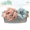Beatifufu Rhinestone Inserted Hair Comb Women Flower Hair Combs for Hairstyles Daily Use view 3