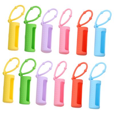 Beatifufu Travel Toiletry Bottles Silicone Cover Essential Oil Sample Holder Case