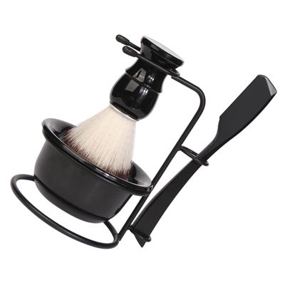 Mikinona Manual Shaving Kit for Men Razor Shaving Brush Set Shave Bowl Stand Face Razor
