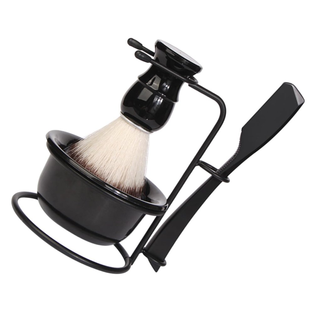 Mikinona Manual Shaving Kit for Men Razor Shaving Brush Set Shave Bowl Stand Face Razor