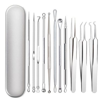 DUYHBAWRS Acne Blackhead Removal Needle Blackhead Pore Tool Skin Care Tool Tweezers Beauty Kit