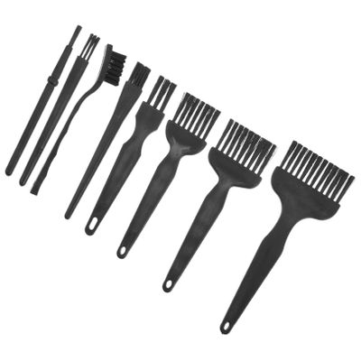OHPHCALL Electric Razor Brush Cleaner 8pcs Shaver Brush Set Razor Cleaning Tools Pp Material Comfortable Non-slip Grip