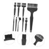 OHPHCALL Electric Razor Brush Cleaner 8pcs Shaver Brush Set Razor Cleaning Tools Pp Material Comfortable Non-slip Grip view 2