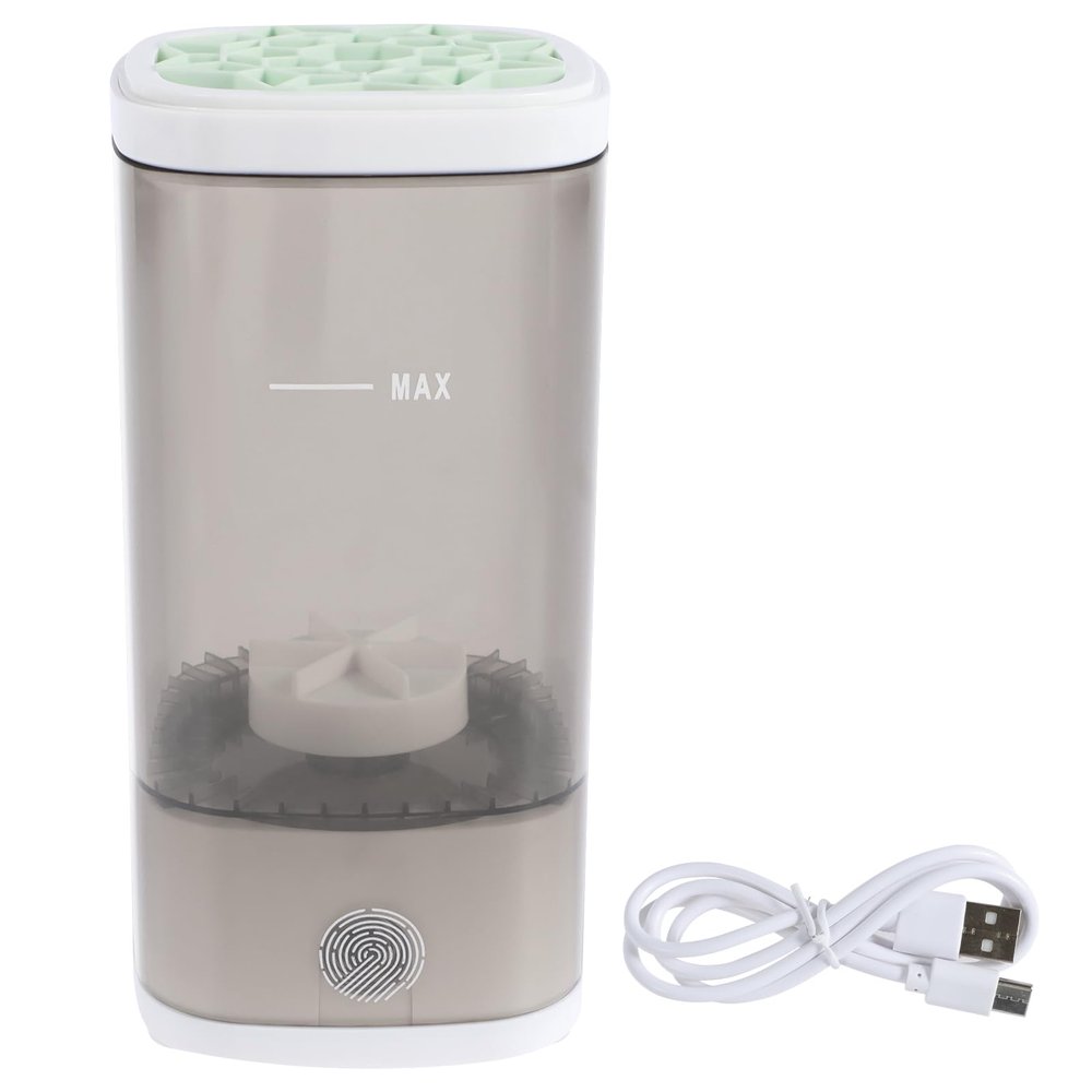 Electric Makeup Brush Cleaner for Deep Cleaning, Automatic Spinning Cosmetic Brush Cleaner, Portable Automatic Makeup Brush with Charging Cable, Beauty Present for Women