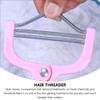 FOMIYES Facial Hair Remover Set for Women 2 Pcs Manual Hair Epilator Threader Tool for Face Easy to Use view 3