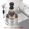 Anbbas Badger Hair Shaving Brush,Stainless Steel Stand Holer for Razor and Brush, Shaving Soap and Bowl,4in1 Kit for Men Wet Shave view 2