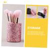 FOMIYES Makeup Organizer Storage Bucket Brush Holder Case for Vanity Metal Brush Organizer for Cosmetics Large Capacity Brush Holder Pen Slot view 4