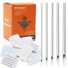 Romlon Ear Nose Piercing Tools - 50Pcs Mixed 12G 14G 16G 18G 20G Stainless Steel Piercing Kit for Ear Nose Navel Belly Nipple Tongue view 1