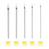 Romlon Ear Nose Piercing Tools - 50Pcs Mixed 12G 14G 16G 18G 20G Stainless Steel Piercing Kit for Ear Nose Navel Belly Nipple Tongue view 2