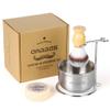 Anbbas Faux Badger Shaving Brush,Stainless Steel Shaving Razor and Brush Stand, Shaving Bowl and 100g Natural Soap Puck Refill,4in1 Wet Shave Kit for Men view 1