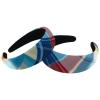RODAILYCAY Plaid Pattern Head Bands Hoops, Velvet Thick Padded Hairband Hoops, Wide Hairbands for Women Girls for Hair, No Slip Headbands, Set of 2 view 1