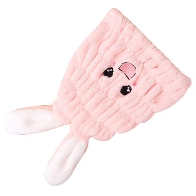 NOLITOY Rabbit Ear Hair Drying Hat Absorbent Boys and Girls Hair Towel Wrap for Girls Boys Quick Dry