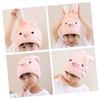 NOLITOY Rabbit Ear Hair Drying Hat Absorbent Boys and Girls Hair Towel Wrap for Girls Boys Quick Dry view 2