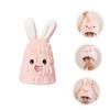 NOLITOY Rabbit Ear Hair Drying Hat Absorbent Boys and Girls Hair Towel Wrap for Girls Boys Quick Dry view 3